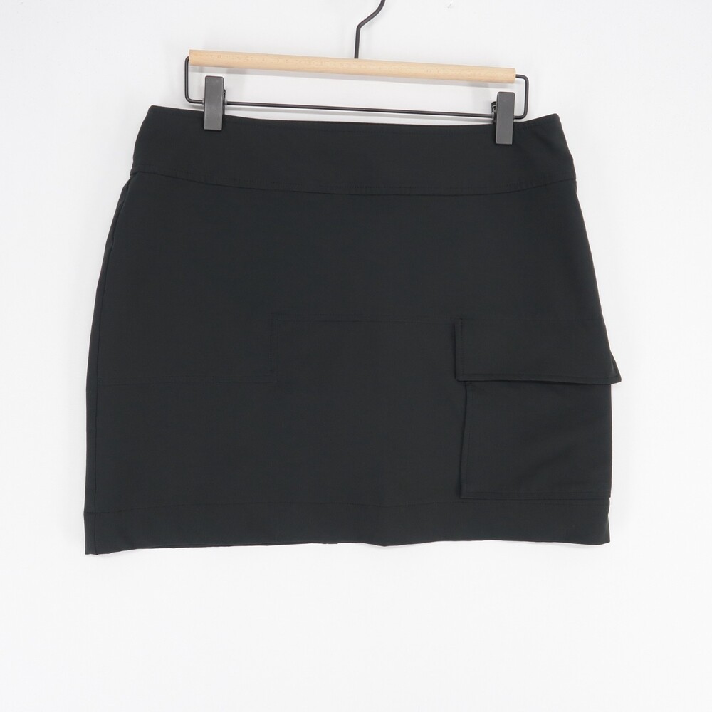 Title Nine Skirt Womens 6 Black Cargo Hiking Athletic Pocket Activewear